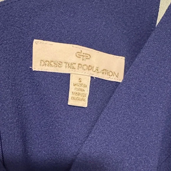 Dress the Population blue midi dress - Picture 4 of 4